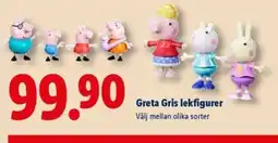 Lidl Greta Gris lekfigurer erbjuda