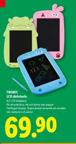 Lidl TRONIC LCD skrivtavla erbjuda