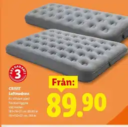 Lidl CRIVIT Luftmadrass erbjuda