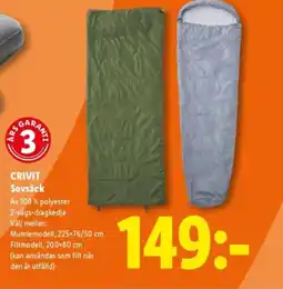 Lidl CRIVIT Sovsäck erbjuda