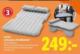 Lidl CRIVIT Luftmadrass för bilbaksäte erbjuda