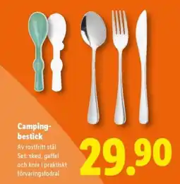 Lidl Camping- bestick erbjuda
