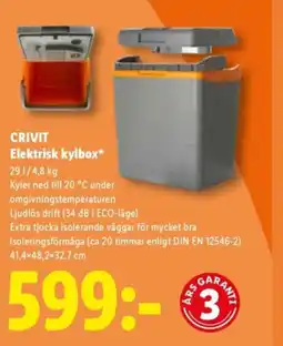 Lidl CRIVIT Elektrisk kylbox erbjuda