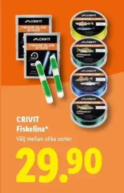 Lidl CRIVIT Fiskelina erbjuda