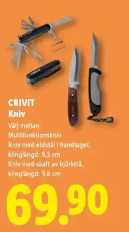Lidl CRIVIT Kniv erbjuda