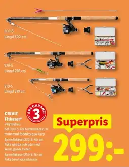 Lidl CRIVIT Fiskeset erbjuda
