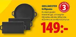 Lidl GRILLMEISTER Grillpanna erbjuda