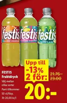 Lidl FESTIS Fruktdryck erbjuda