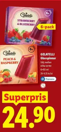 Lidl GELATELLI Glasspinnar erbjuda