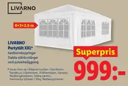 Lidl LIVARNO Partytält XXL erbjuda