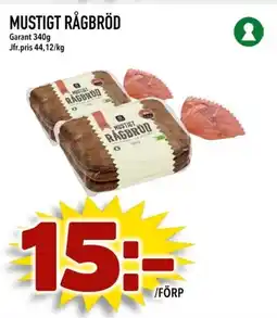 Bonum Matmarknad Mustigt rågbröd erbjuda