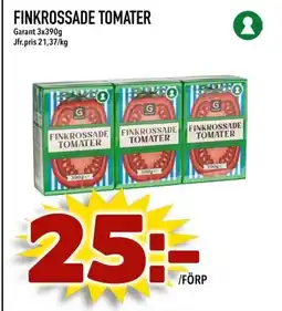 Bonum Matmarknad Finkrossade tomater erbjuda
