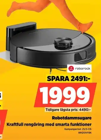 Robotdammsugare Kraftfull rengöring med smarta funktioner