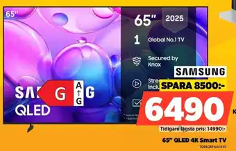 Samsung 65" qled 4k smart tv