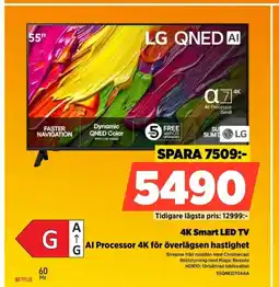 Power Lg 4k smart led tv al processor 4k för överlägsen hastighet erbjuda