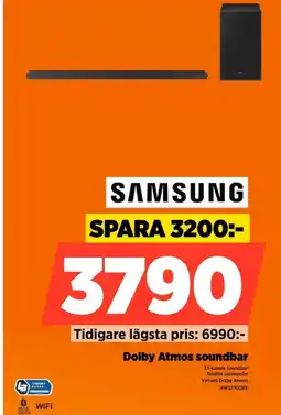 Power Samsung dolby atmos soundbar erbjuda