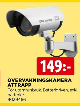 Jem&Fix Övervakningskamera attrapp erbjuda