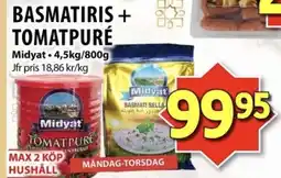 Matvärlden Tensta Midyat Basmatiris + tomatpuré erbjuda