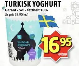 Matvärlden Tensta Garant Turkisk yoghurt erbjuda