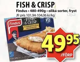 Matvärlden Tensta Findus Fish & crisp erbjuda
