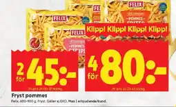ICA Kvantum FELIX Fryst pommes erbjuda