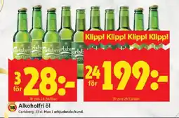 ICA Kvantum CARLSBERG Alkoholfri öl erbjuda