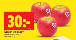 ICA Kvantum Äpplen pink lady erbjuda