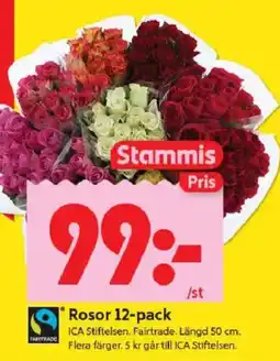 ICA Kvantum Rosor 12-pack erbjuda