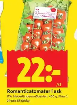 ICA Kvantum ICA Romanticatomater i ask erbjuda