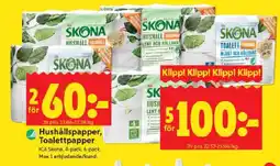 ICA Kvantum ICA Hushållspapper, toalettpapper erbjuda