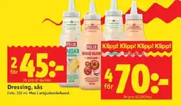 ICA Kvantum FELIX Dressing, sås erbjuda