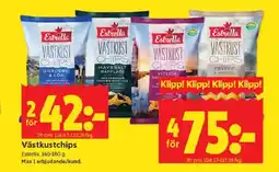 ICA Kvantum ESTRELLA Västkustchips erbjuda