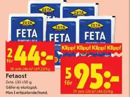 ICA Kvantum ZETA Fetaost erbjuda