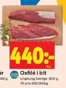 ICA Kvantum Oxfilé i bit erbjuda