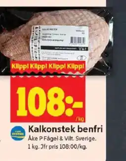 ICA Kvantum Kalkonstek benfri erbjuda