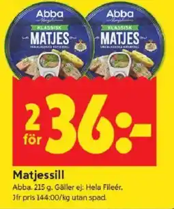 ICA Kvantum ABBA Matjessill erbjuda