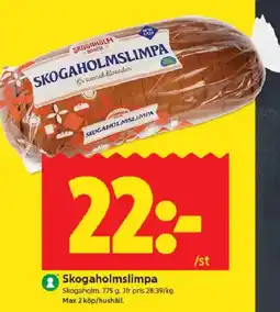 ICA Kvantum SKOGAHOLM Skogaholmslimpa erbjuda