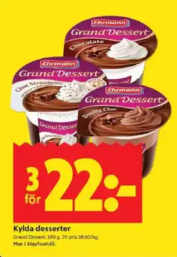 ICA Kvantum Kylda desserter erbjuda