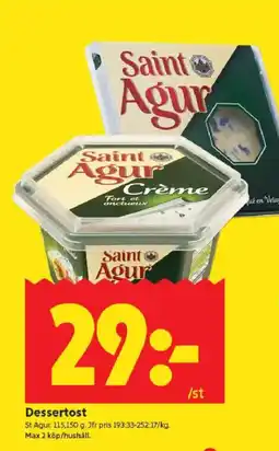 ICA Kvantum ST. AGUR Dessertost erbjuda