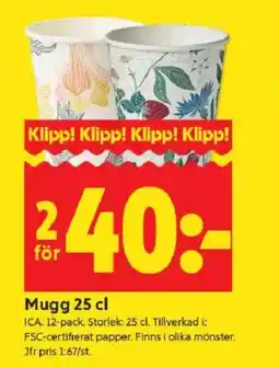 ICA Kvantum Mugg erbjuda