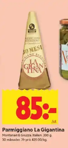 ICA Kvantum MONTANARL & GRUZZA Parmiggiano la gigantina erbjuda