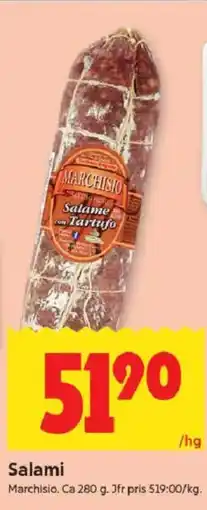 ICA Kvantum MARCHISIO Salami erbjuda