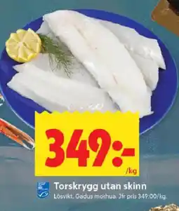 ICA Kvantum Torskrygg utan skinn erbjuda