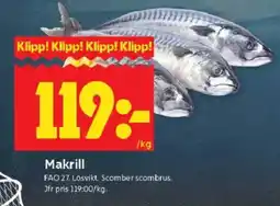 ICA Kvantum Makrill erbjuda