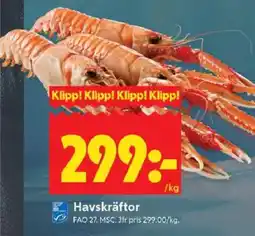 ICA Kvantum Havskräftor erbjuda
