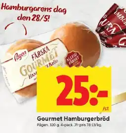 ICA Kvantum PÅGEN Gourmet hamburgerbröd erbjuda