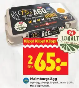 ICA Kvantum Malmborgs ägg erbjuda