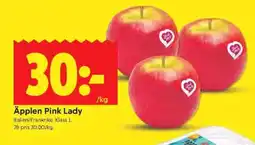 ICA Kvantum Äpplen pink lady erbjuda