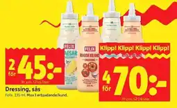 ICA Kvantum FELIX Dressing, sås erbjuda