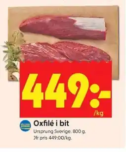 ICA Kvantum Oxfilé i bit erbjuda